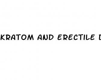 kratom and erectile dysfunction