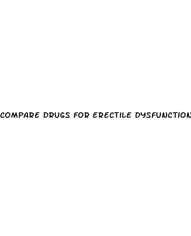 compare drugs for erectile dysfunction