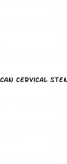 can cervical stenosis cause erectile dysfunction