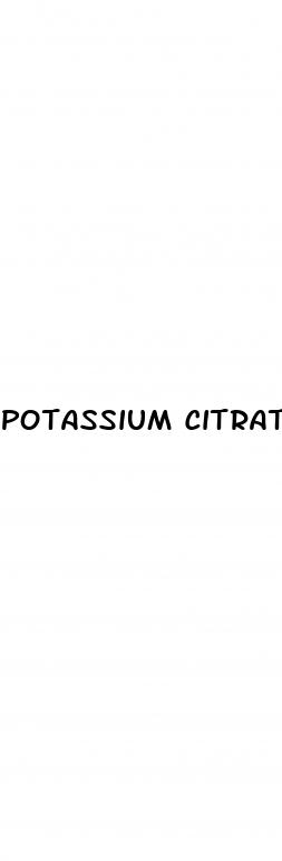 potassium citrate and erectile dysfunction