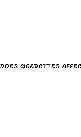 does cigarettes affect erectile dysfunction