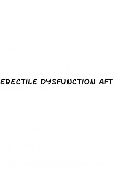 erectile dysfunction after prostate cancer treatments