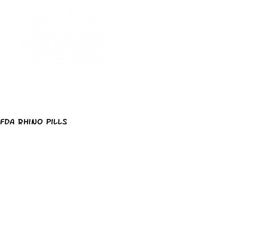 fda rhino pills