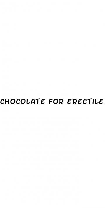 chocolate for erectile dysfunction