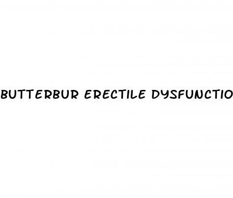 butterbur erectile dysfunction