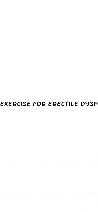 exercise for erectile dysfunction video