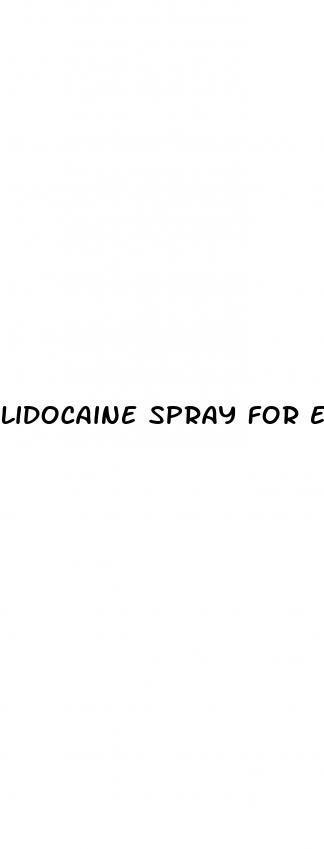 lidocaine spray for erectile dysfunction