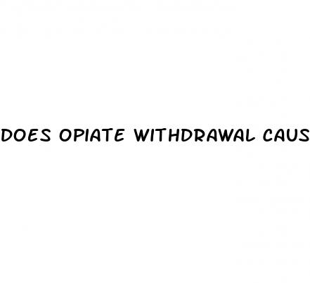 does opiate withdrawal cause erectile dysfunction