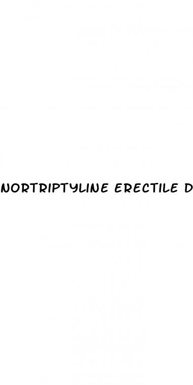 nortriptyline erectile dysfunction