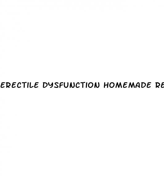 erectile dysfunction homemade remedy