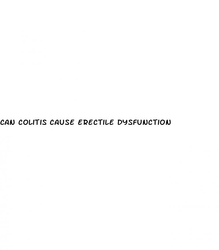 can colitis cause erectile dysfunction