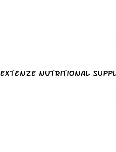 extenze nutritional supplement male enhancement