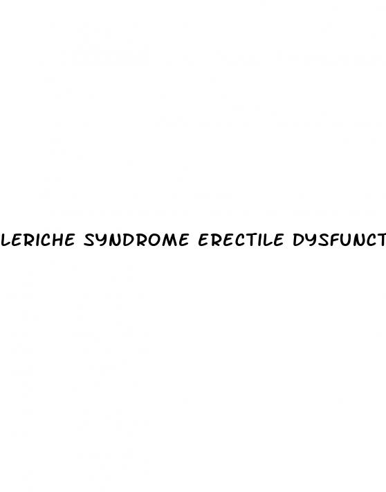 leriche syndrome erectile dysfunction