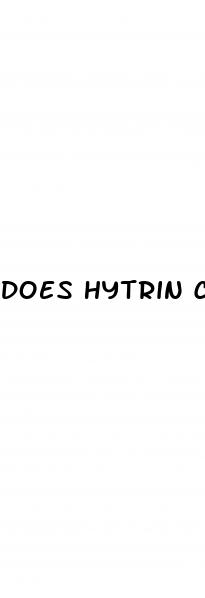 does hytrin cause erectile dysfunction