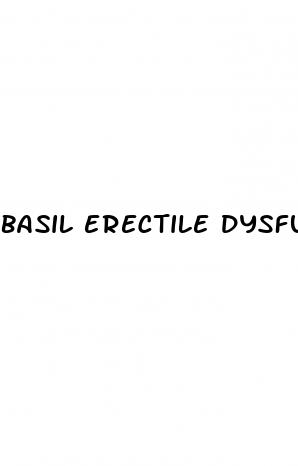 basil erectile dysfunction