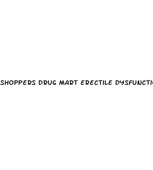 shoppers drug mart erectile dysfunction