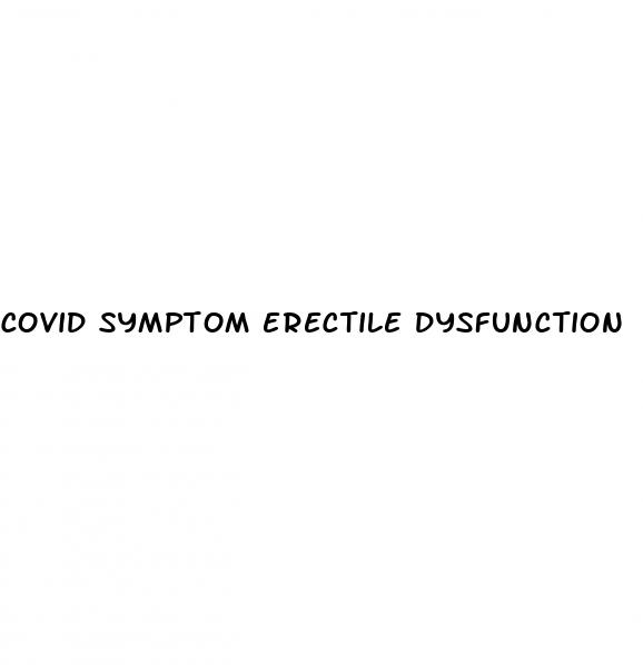 covid symptom erectile dysfunction