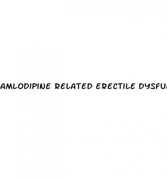 amlodipine related erectile dysfunction