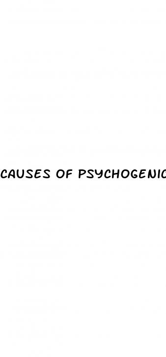 causes of psychogenic erectile dysfunction