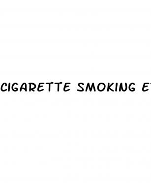 cigarette smoking erectile dysfunction