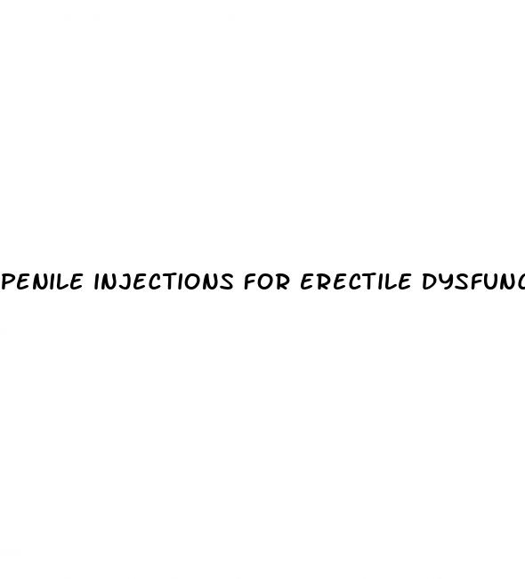 penile injections for erectile dysfunction