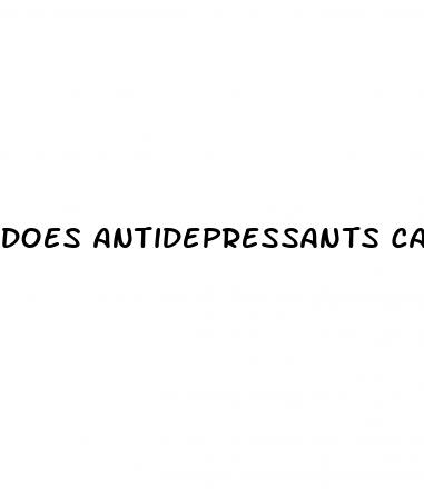 does antidepressants cause erectile dysfunction