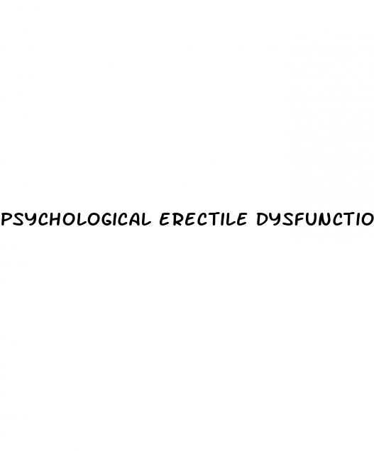 psychological erectile dysfunction treatment