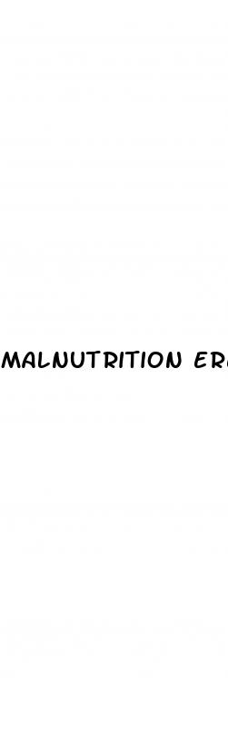 malnutrition erectile dysfunction