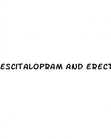 escitalopram and erectile dysfunction