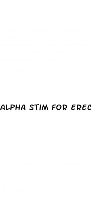 alpha stim for erectile dysfunction