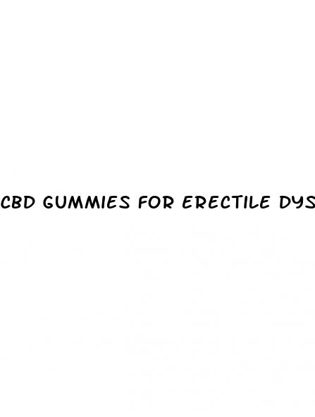 cbd gummies for erectile dysfunction reviews