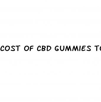 cost of cbd gummies to quit smoking