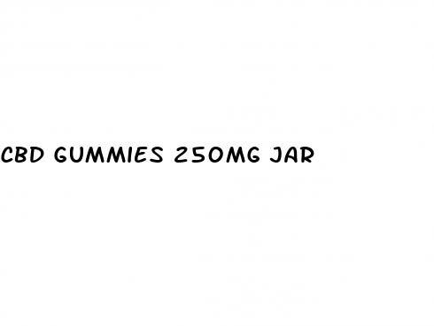 cbd gummies 250mg jar