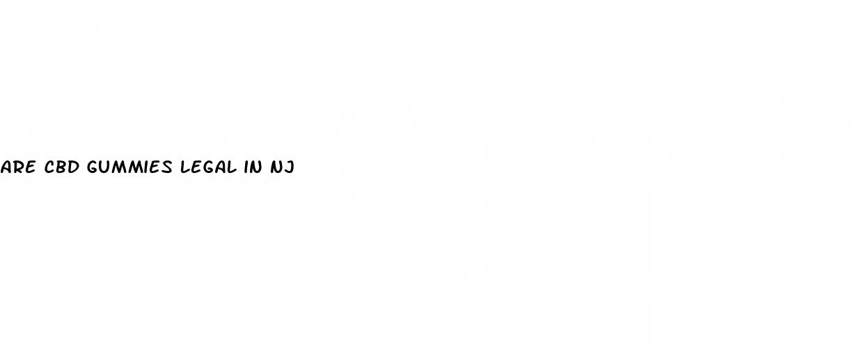 are cbd gummies legal in nj