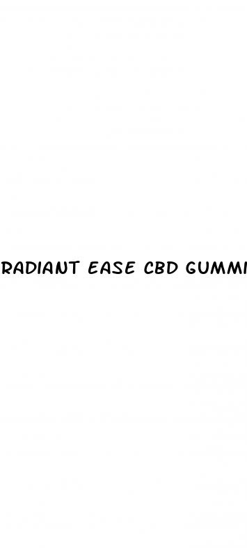 radiant ease cbd gummies for ed