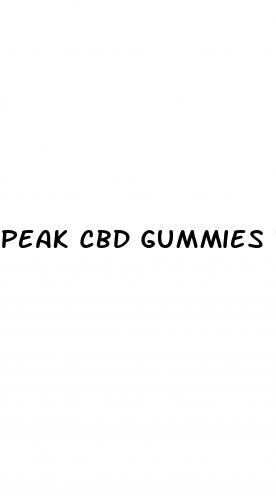 peak cbd gummies review