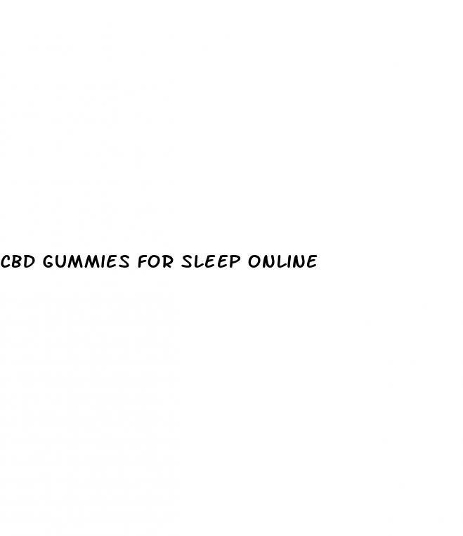 cbd gummies for sleep online