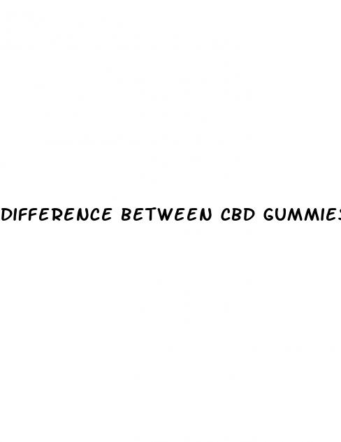 difference between cbd gummies and weed gummies