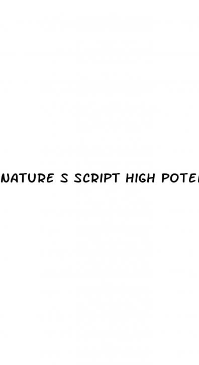 nature s script high potency cbd gummies