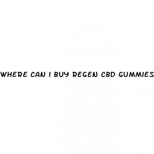 where can i buy regen cbd gummies