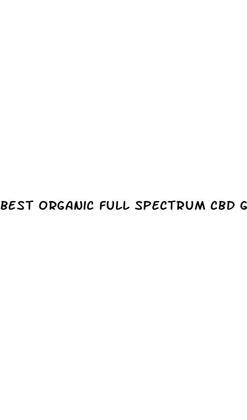 best organic full spectrum cbd gummies