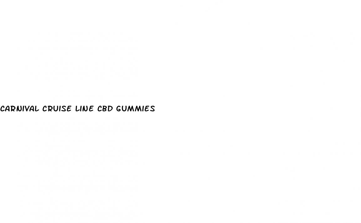 carnival cruise line cbd gummies