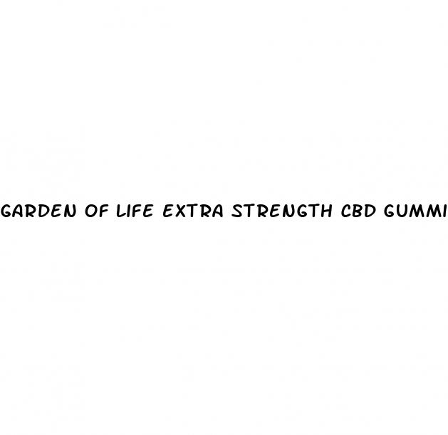 garden of life extra strength cbd gummies