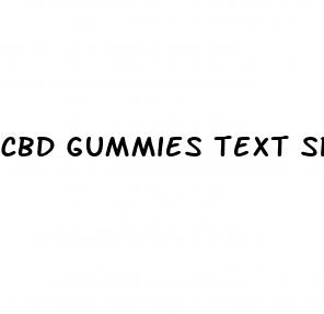 cbd gummies text spam