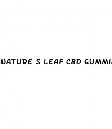 nature s leaf cbd gummies amazon