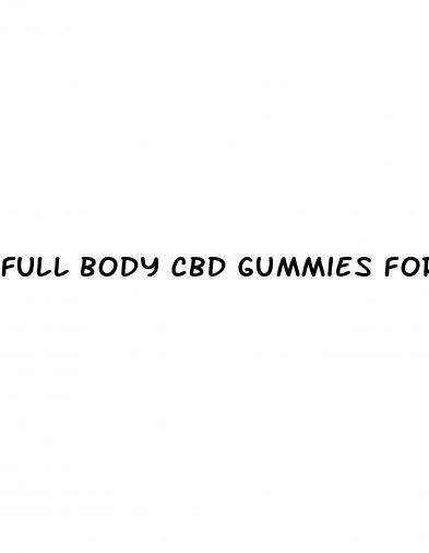 full body cbd gummies for sale
