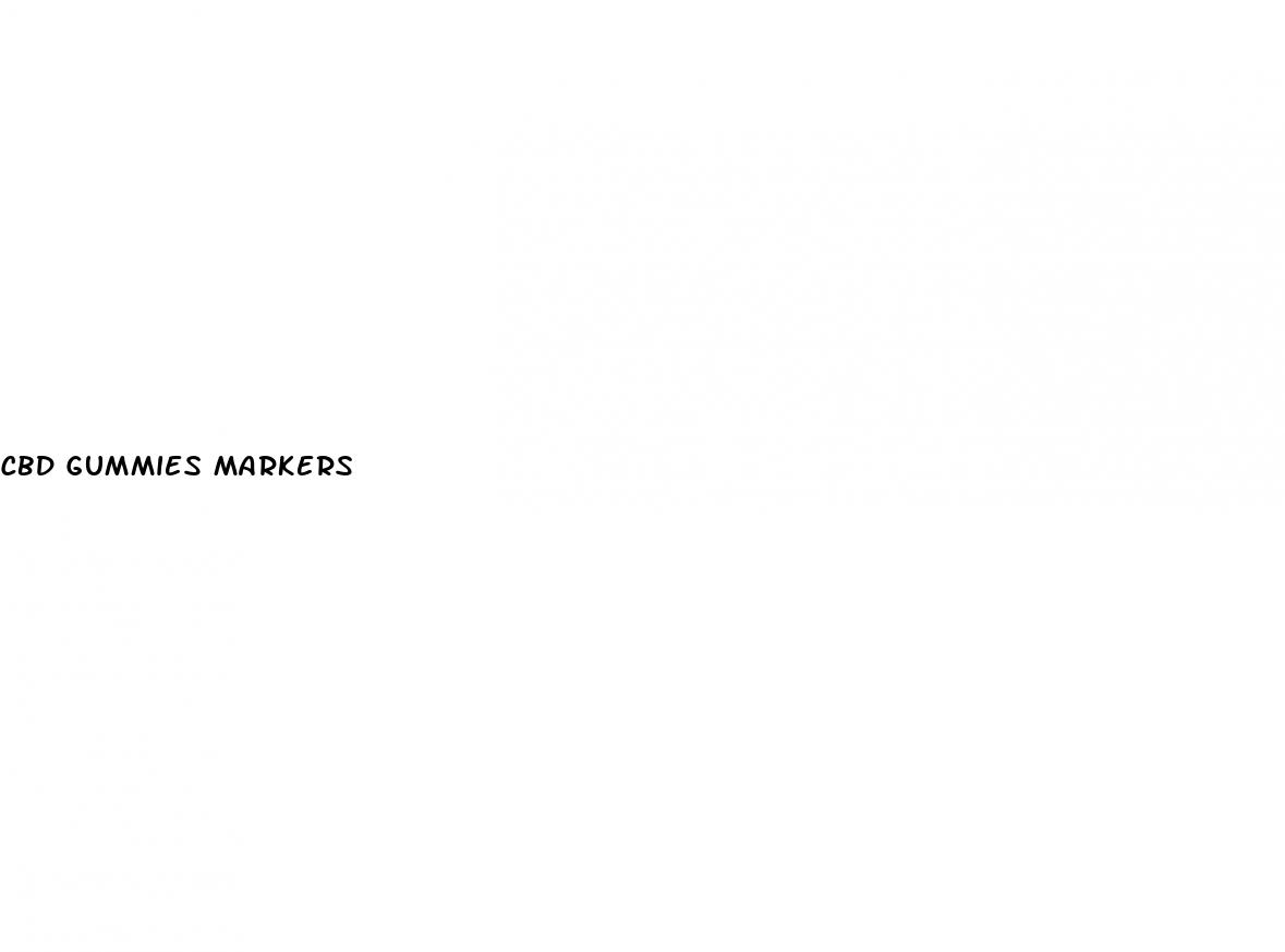 cbd gummies markers