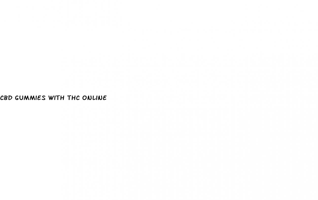 cbd gummies with thc online