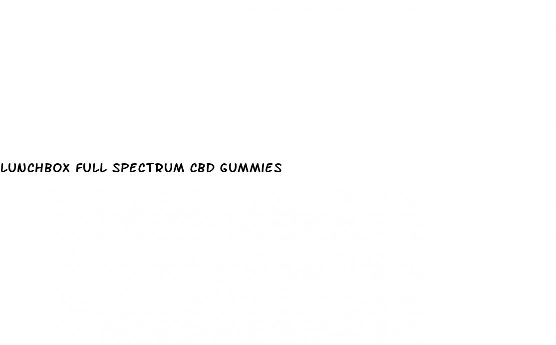 lunchbox full spectrum cbd gummies