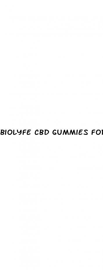 biolyfe cbd gummies for erectile dysfunction